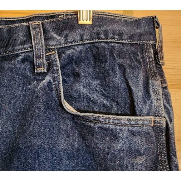 Bulwark FR Mens Jeans Size 42W Dark Wash Flame Resistant 100% Cotton Read - Picture 7 of 16